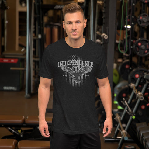 Independence Day Rugged with American Flag t-shirt - Mainstream Freedom